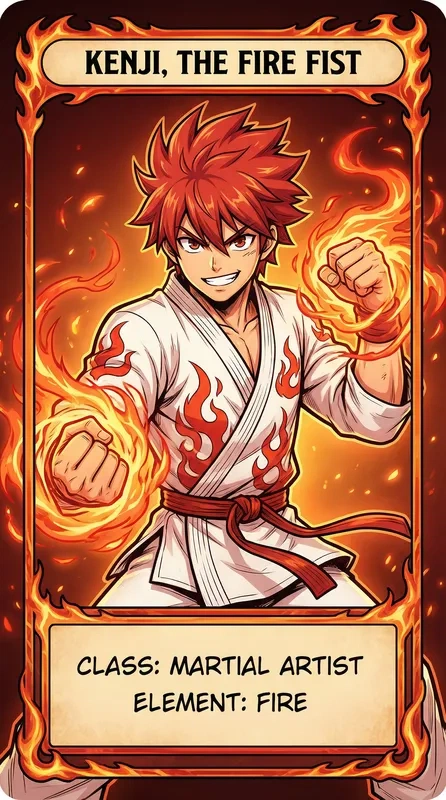 烈焰拳师·健二——3d同人相关推荐角色